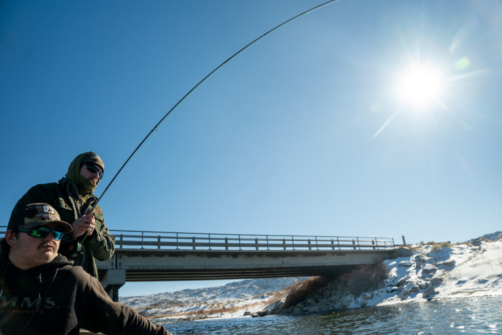 Fly Fishing winter can be slow fishing if you are still learning the basics of fly fishing., Not this time